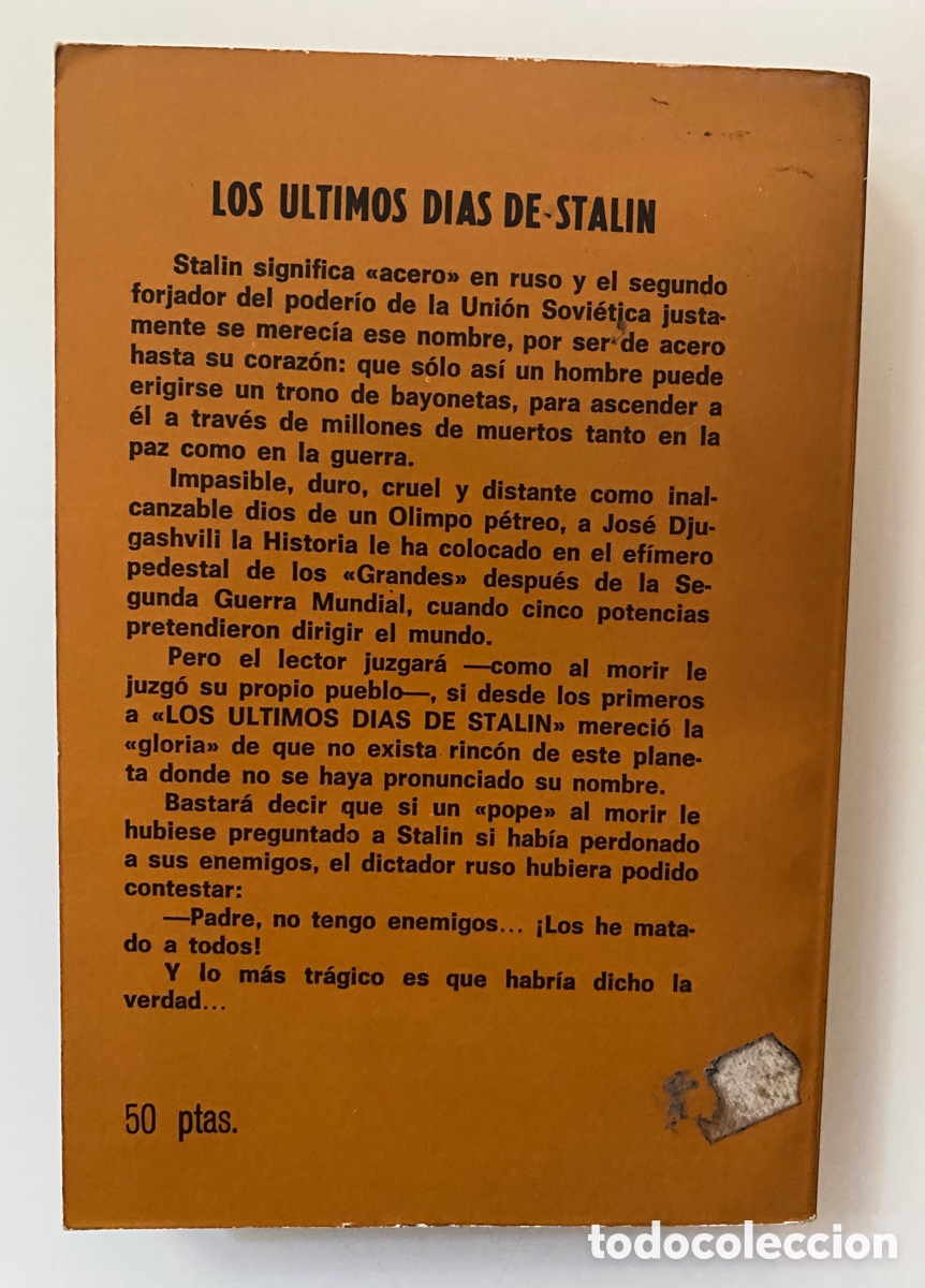 Libros de segunda mano: Los &uacute;ltimos d&iacute;as de Stalin - IRISH, Joss - Foto 2