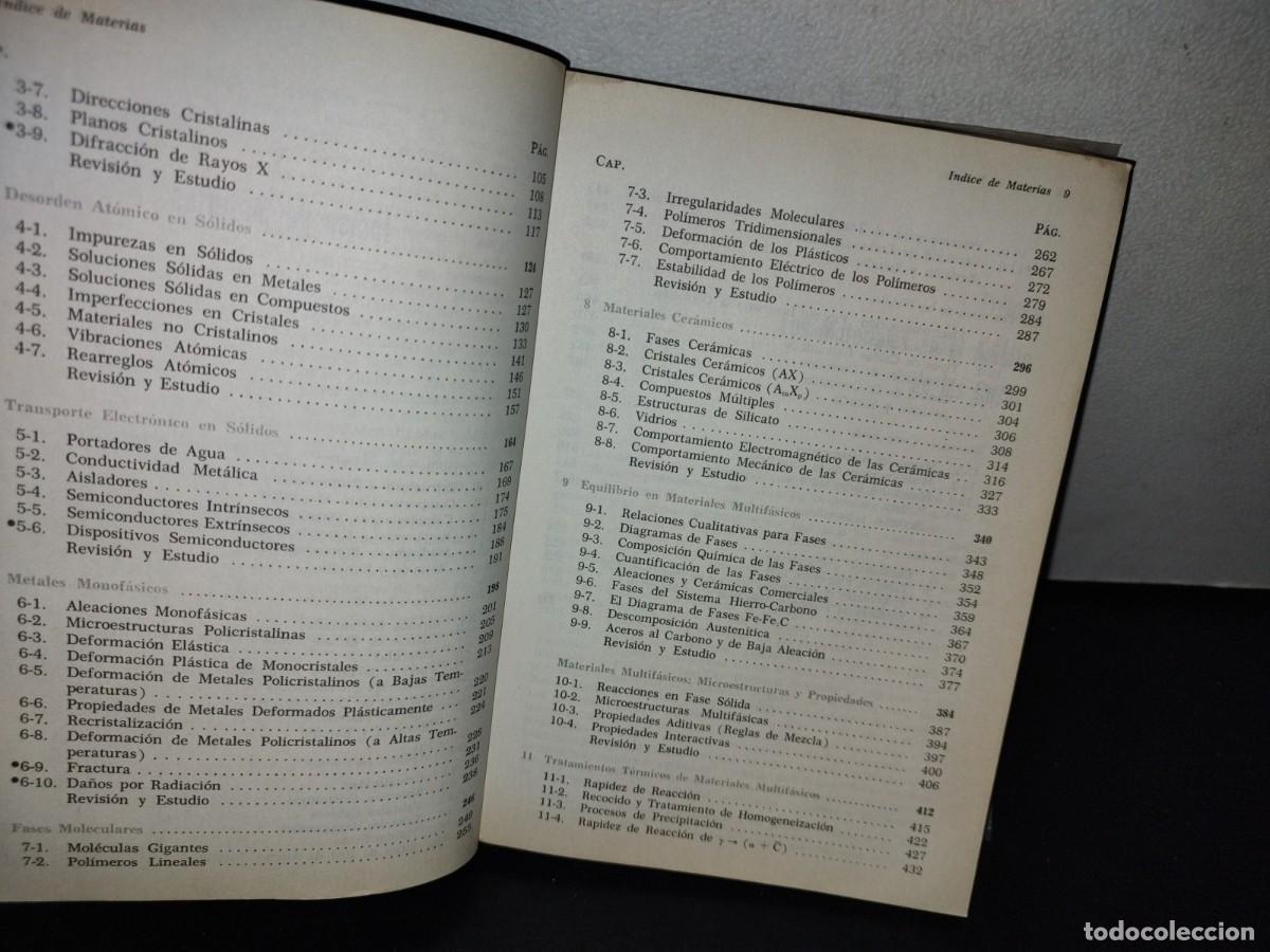Libros de segunda mano: 68- MATERIALES PARA INGENIER&Iacute;A - LAWRENCE H. VAN VLACK - Foto 6