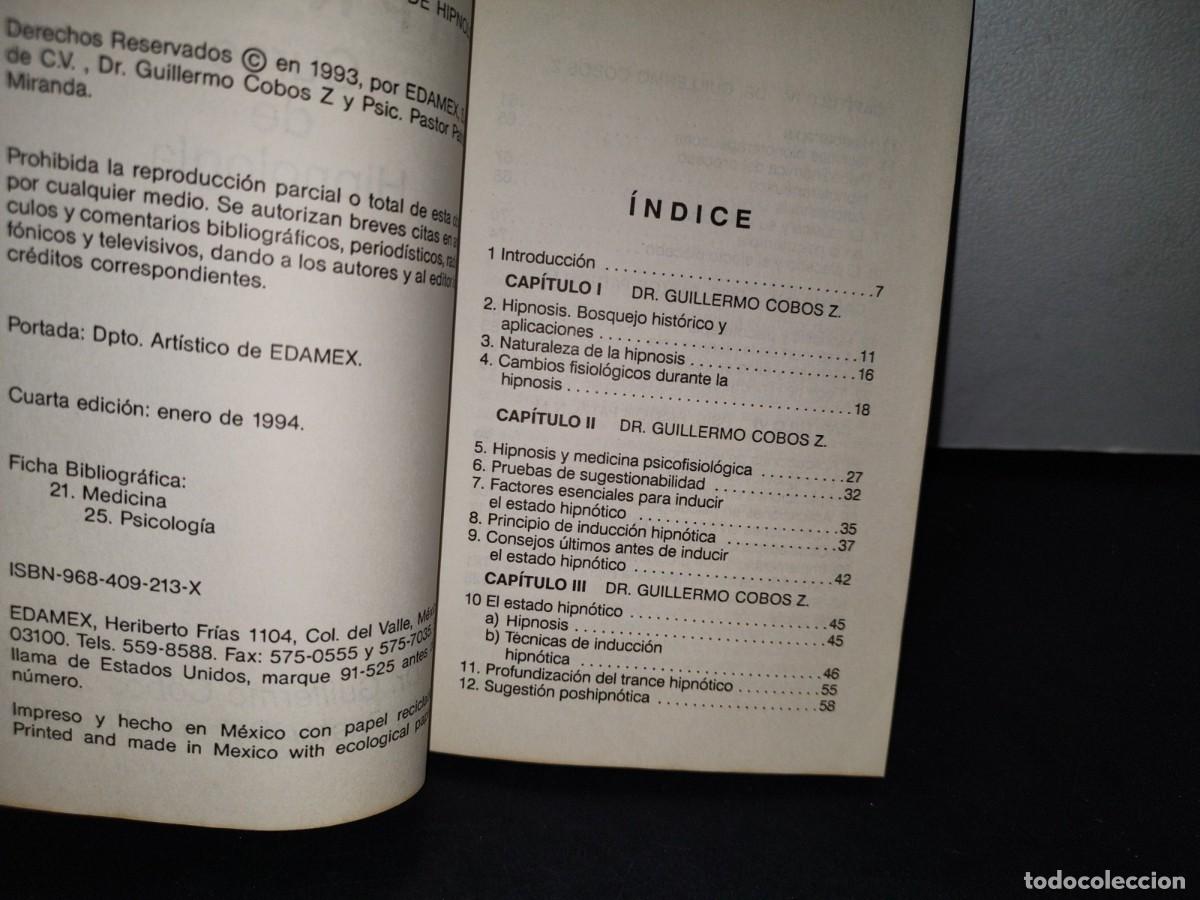 Libros de segunda mano: 54- HIPNOSIS. CURSO DE HIPNOLOG&Iacute;A - DR. GUILLERMO COBOS - Foto 5