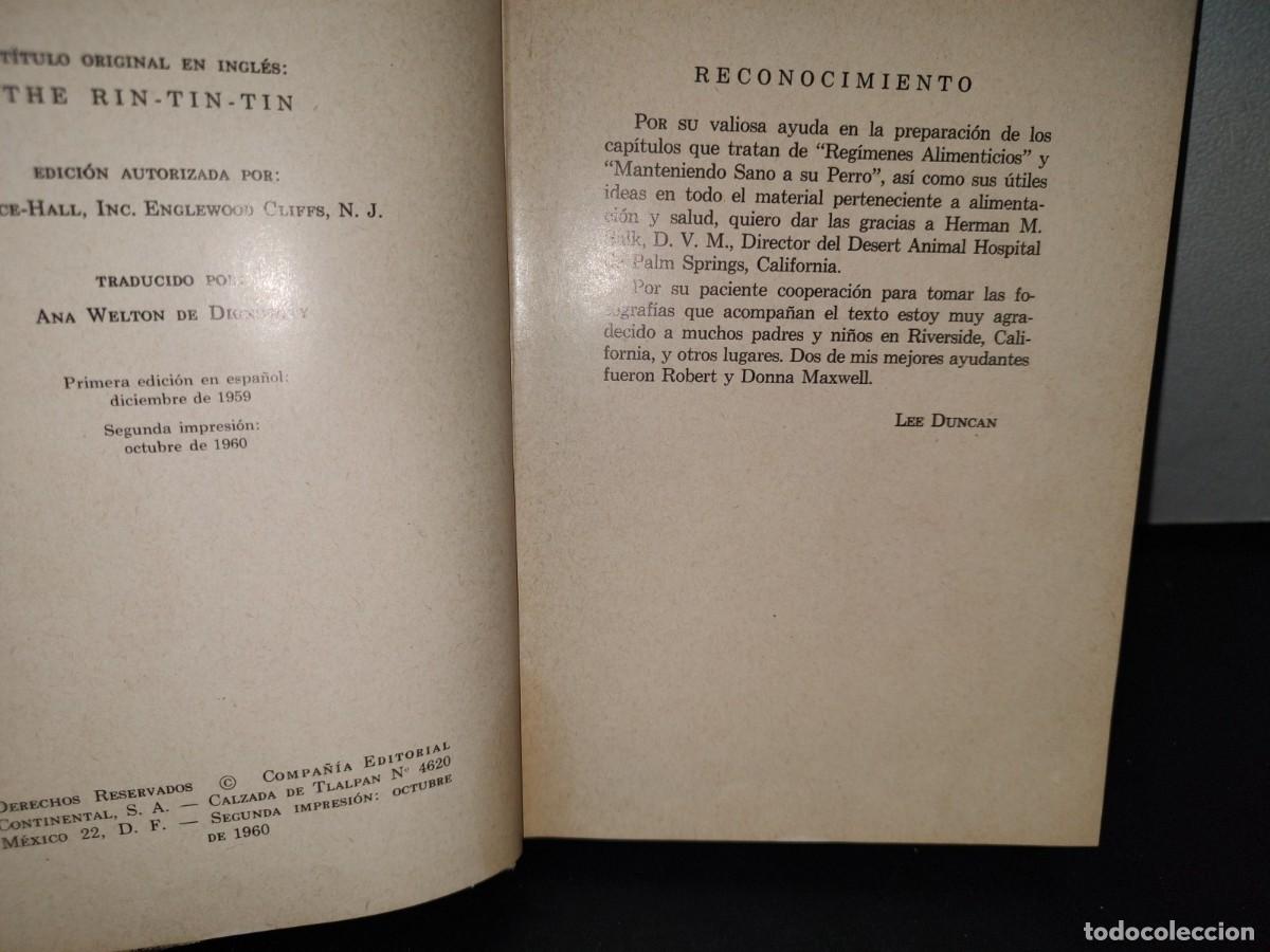 Libros de segunda mano: 19- CUIDADO Y EDUCACI&Oacute;N DEL PERRO - LEE DUNCAN - 1960 - Foto 4