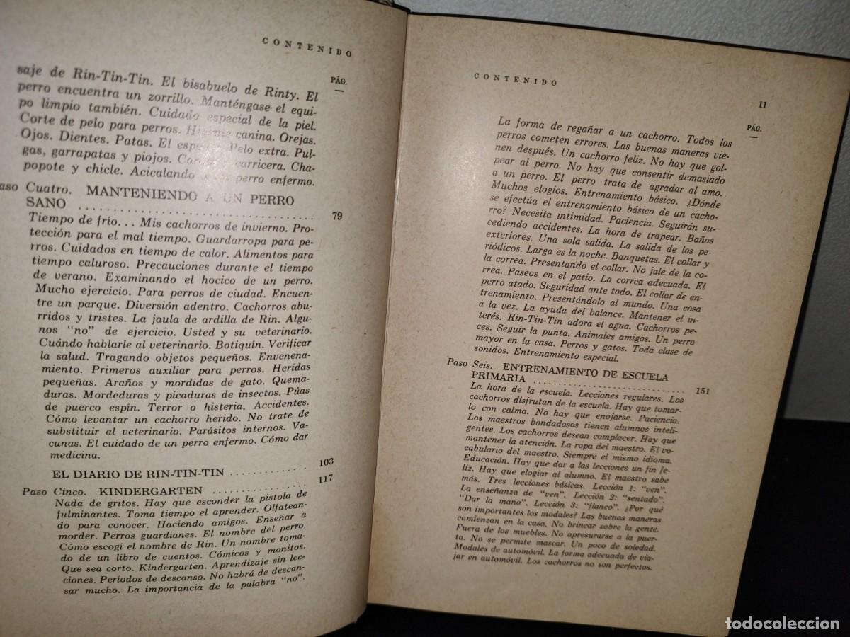 Libros de segunda mano: 19- CUIDADO Y EDUCACI&Oacute;N DEL PERRO - LEE DUNCAN - 1960 - Foto 7