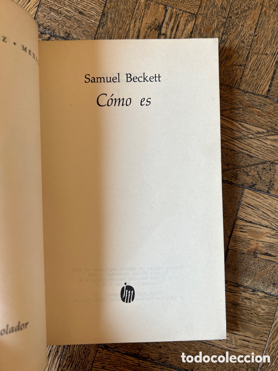 Libros de segunda mano: C&oacute;mo es - Samuel Beckett - Joaqu&iacute;n Mortiz (1969) - Foto 3