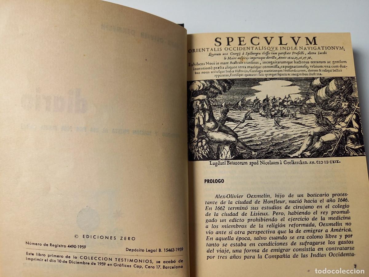 Libros de segunda mano: DIARIO. ALEX-OLIVIER OEXMELIN - Foto 1