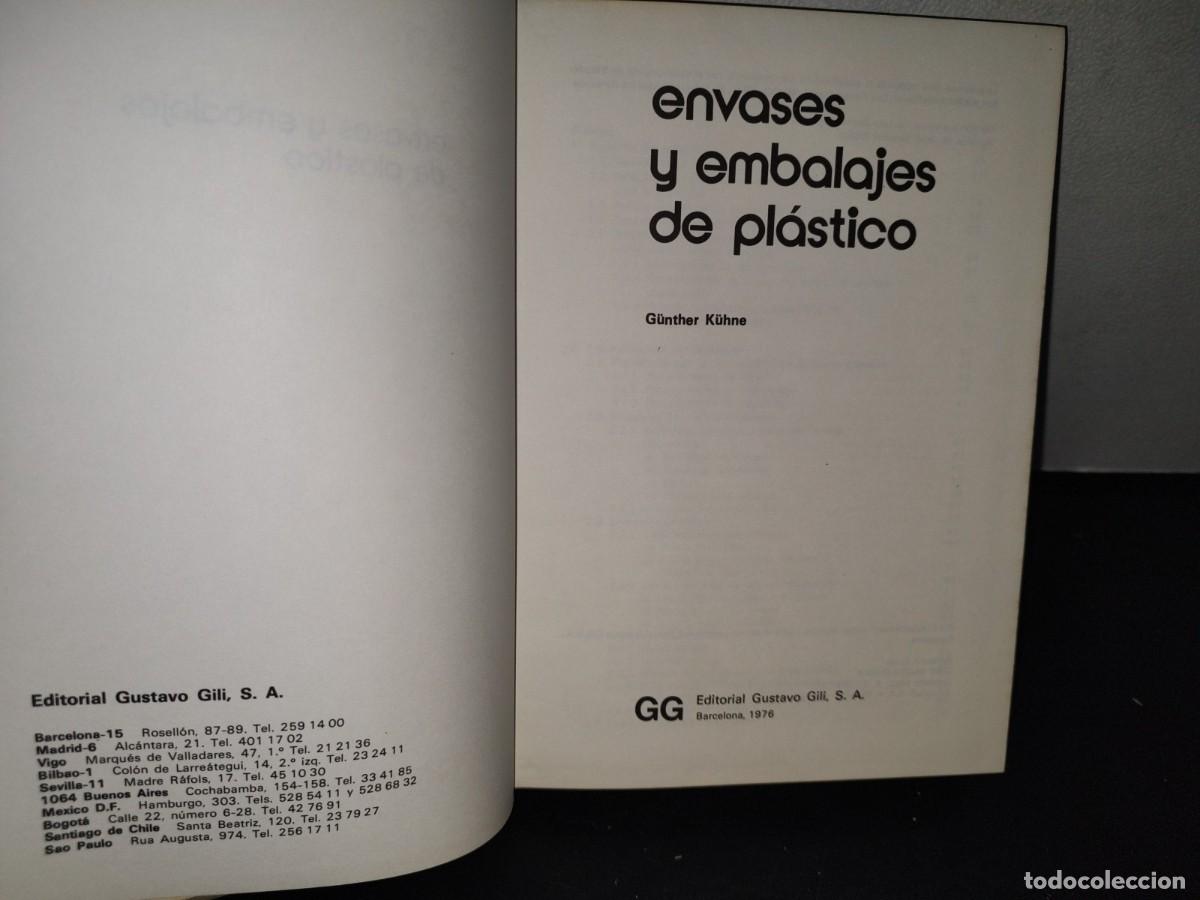 Libros de segunda mano: 174- ENVASES Y EMBALAJES DE PL&Aacute;STICO - G. K&Uuml;HNE - Foto 3