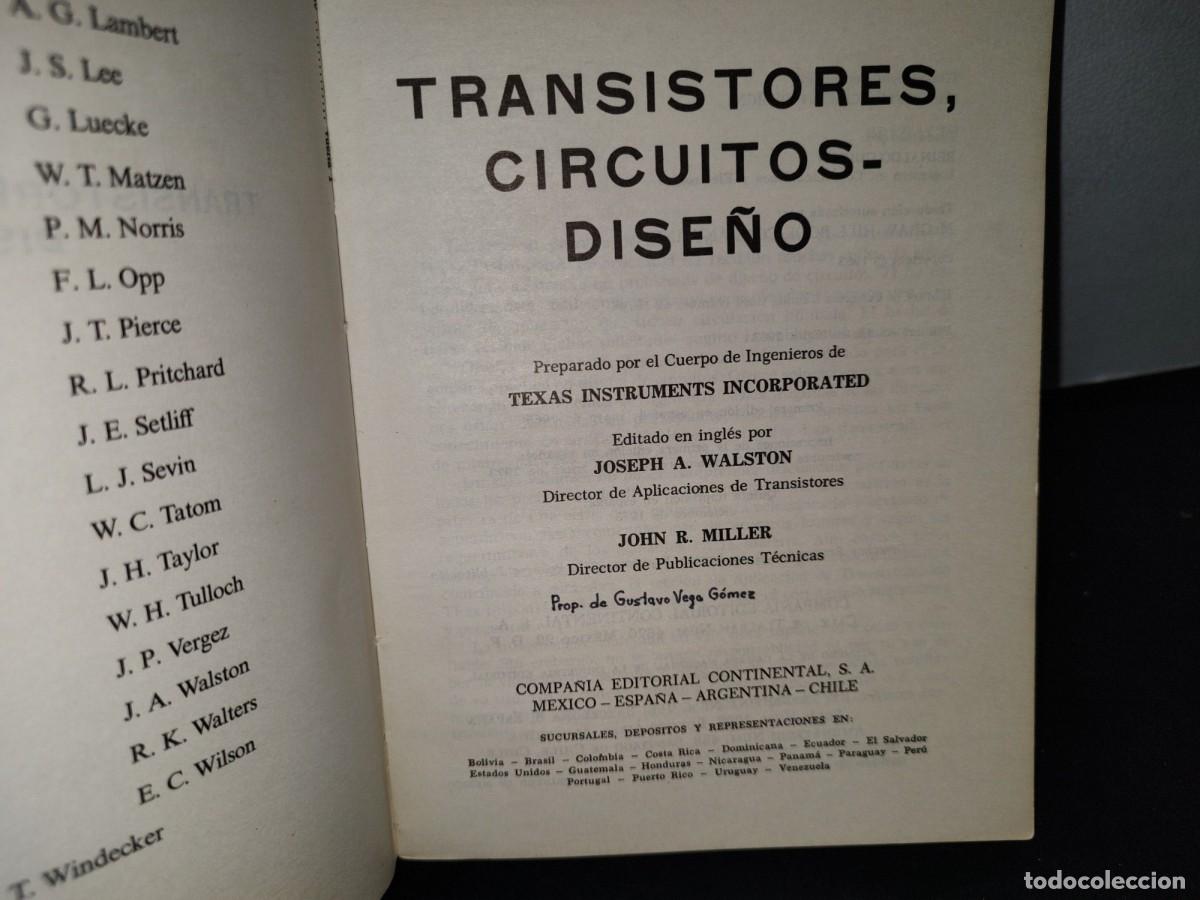 Libros de segunda mano: 174- TRANSISTORES. CIRCUITOS-DISE&Ntilde;OS - C.EC.S.A. - Foto 4
