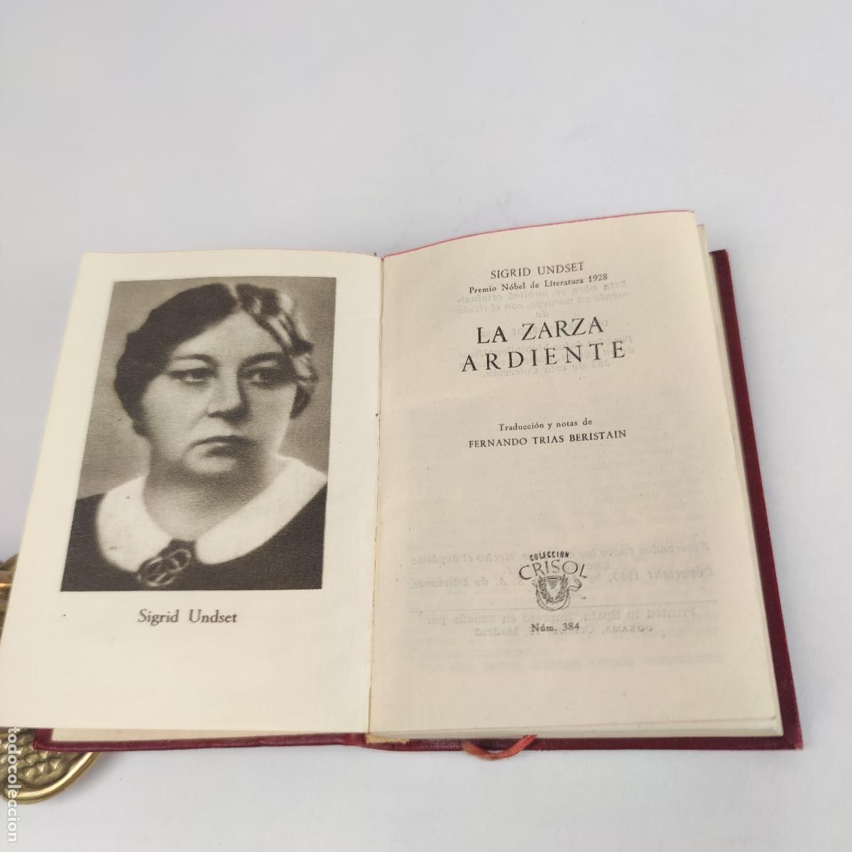 Libros de segunda mano: UNDSET, SIGRID - LA ZARZA ARDIENTE - CRISOL N&ordm; 384 - 1&ordf; EDICI&Oacute;N - Foto 3
