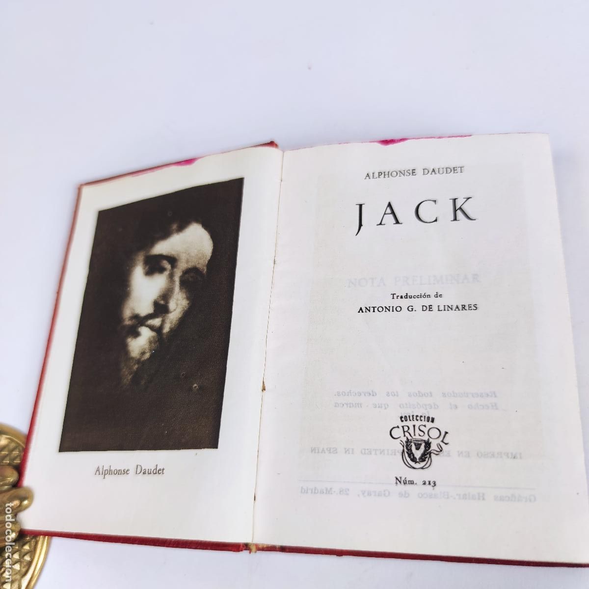 Libros de segunda mano: DAUDET, ALPHONSE - JACK - CRISOL N&ordm; 213 - 1&ordf; EDICI&Oacute;N - Foto 4