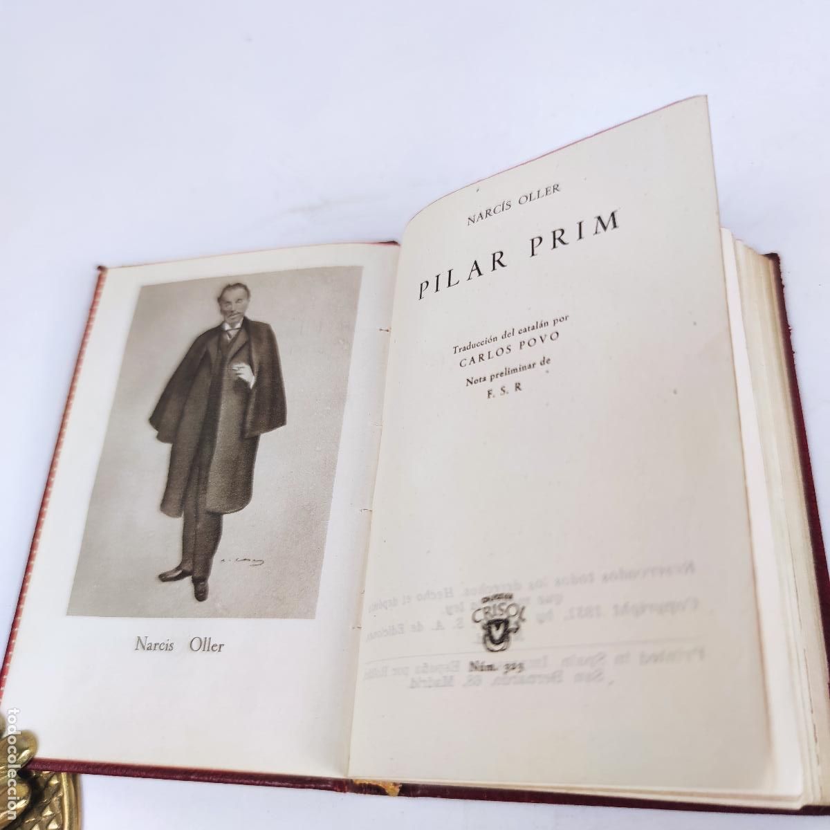 Libros de segunda mano: OLLER, NARCISO - PILAR PRIM - CRISOL N&ordm; 323 - 1&ordf; EDICI&Oacute;N - Foto 4
