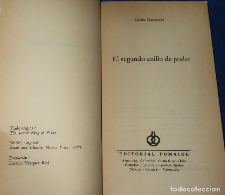 Libros de segunda mano: El segundo anillo de poder - Carlos Castaneda - Editorial Pomaire (1977) - Foto 2