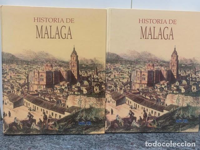 Libros de segunda mano: HISTORIA DE MALAGA. 2 TOMOS. DIARIO SUR - Foto 1