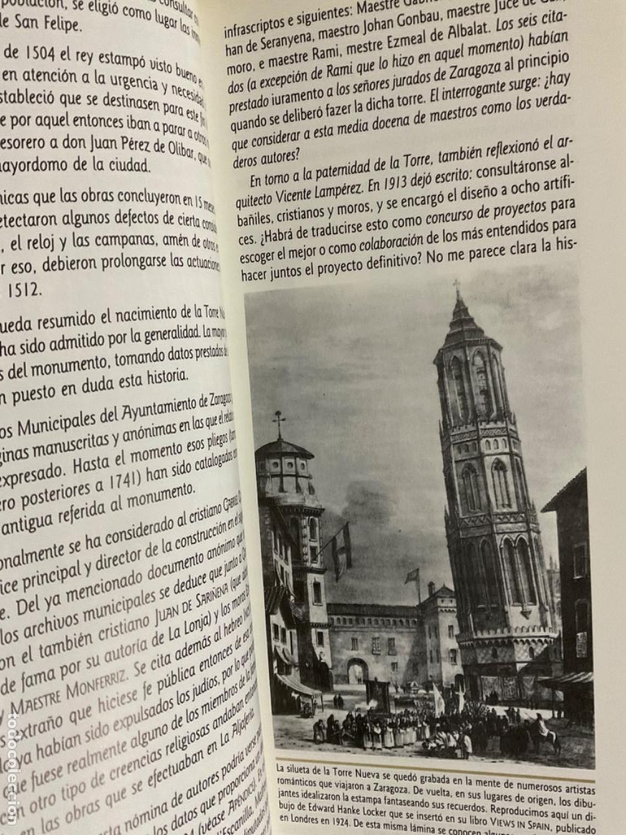 Libros de segunda mano: 1989 La TORRE NUEVA de Zaragoza, Alberto Serrano Dolader - Foto 4