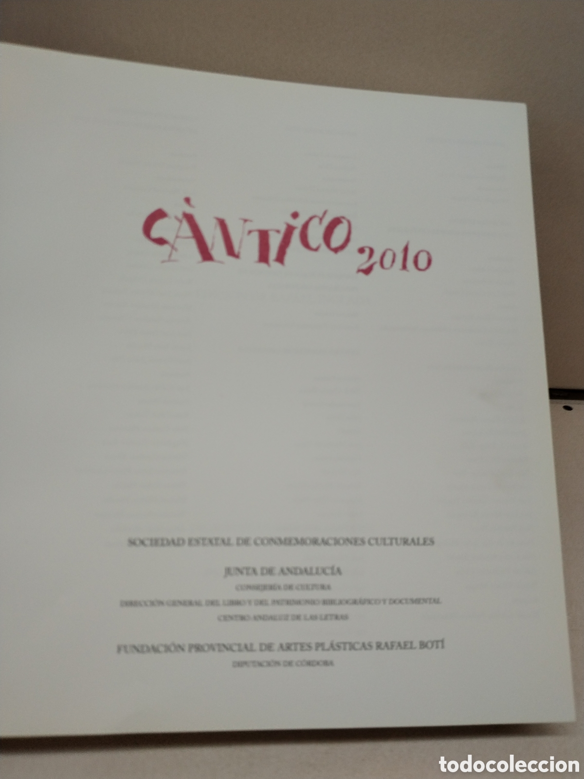 Libros de segunda mano: Cantico 2010 - V.V.A.A (Edici&oacute;n de Rafael Inglada) - Foto 3