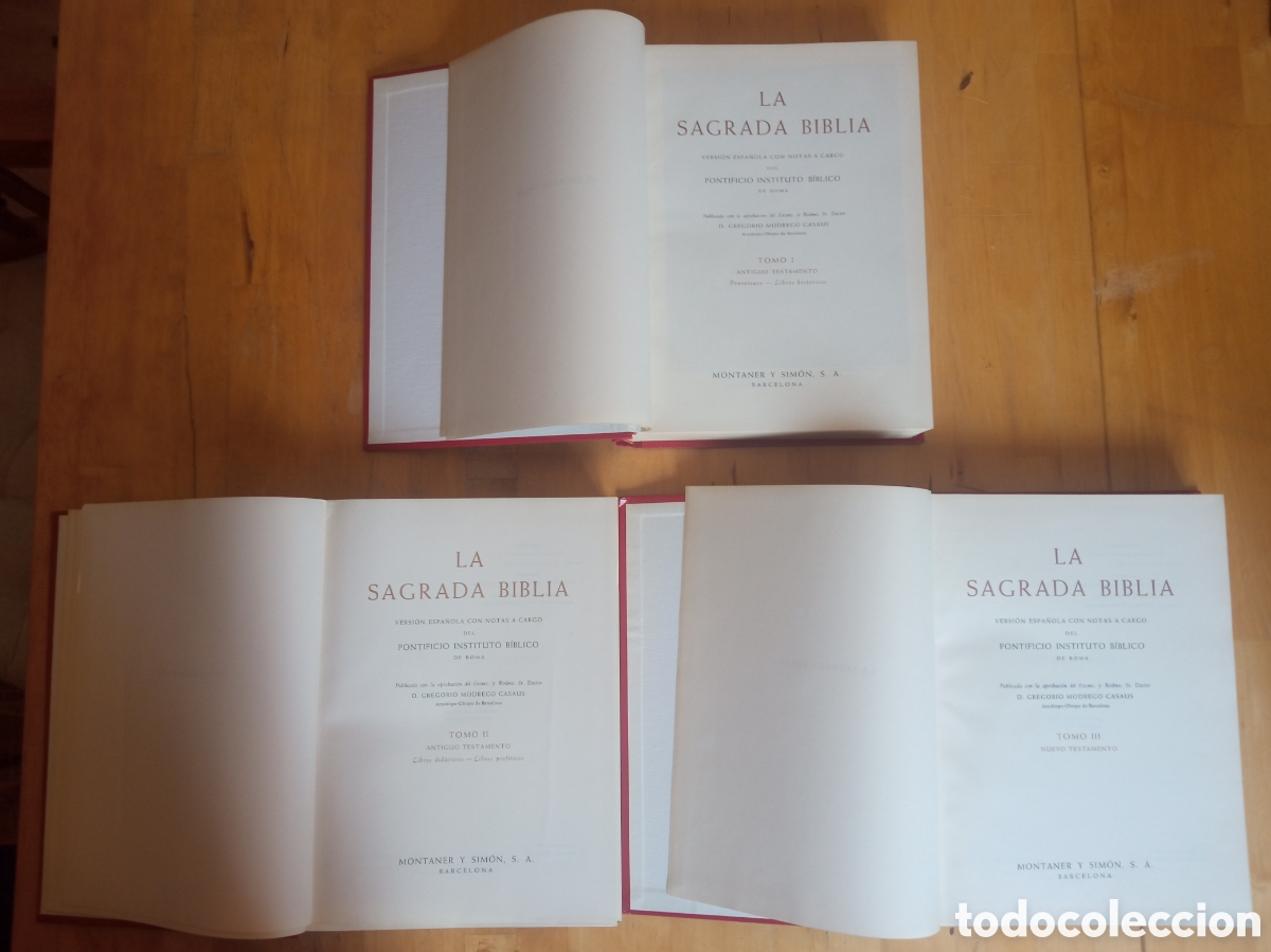 Libros de segunda mano: La Sagrada Biblia 1968 MONTANER Y SIMON - Foto 3