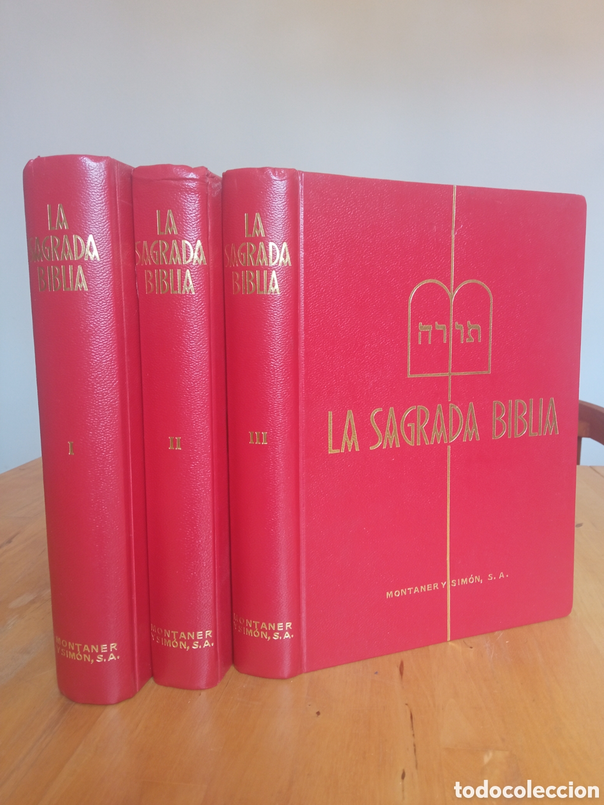 Libros de segunda mano: La Sagrada Biblia 1968 MONTANER Y SIMON - Foto 1