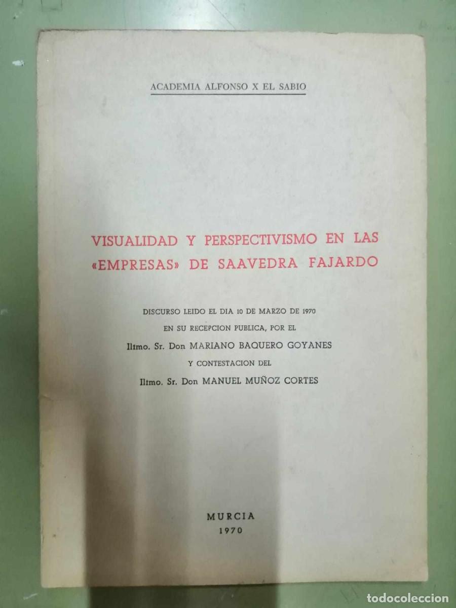 Libros de segunda mano: VISUALIDAD Y PERSPECTIVISMO EN LAS EMPRESAS DE SAAVEDRA FAJARDO - Foto 1