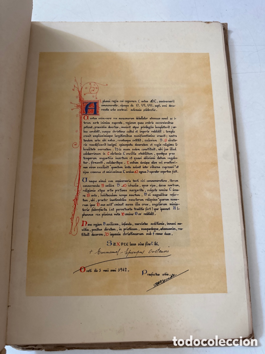 Libros de segunda mano: Cr&oacute;nica del milenario de la C&aacute;mara Santa 1942 - Foto 3