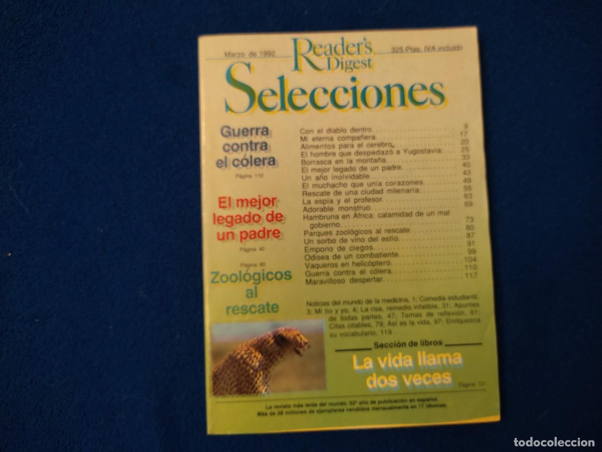 Libros de segunda mano: Readers Digest Selecciones Marzo 1992 - Foto 1