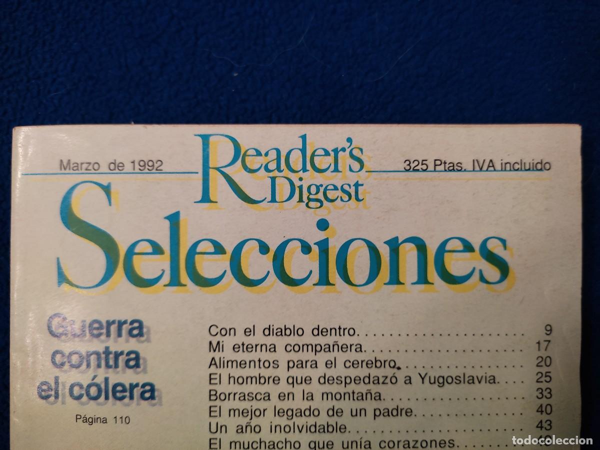 Libros de segunda mano: Readers Digest Selecciones Marzo 1992 - Foto 2