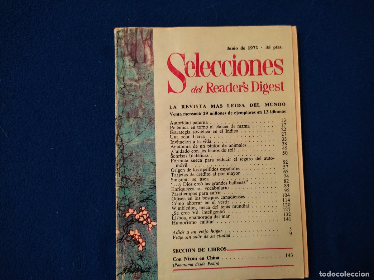 Libros de segunda mano: Readers Digest Selecciones Junio 1972 - Foto 1