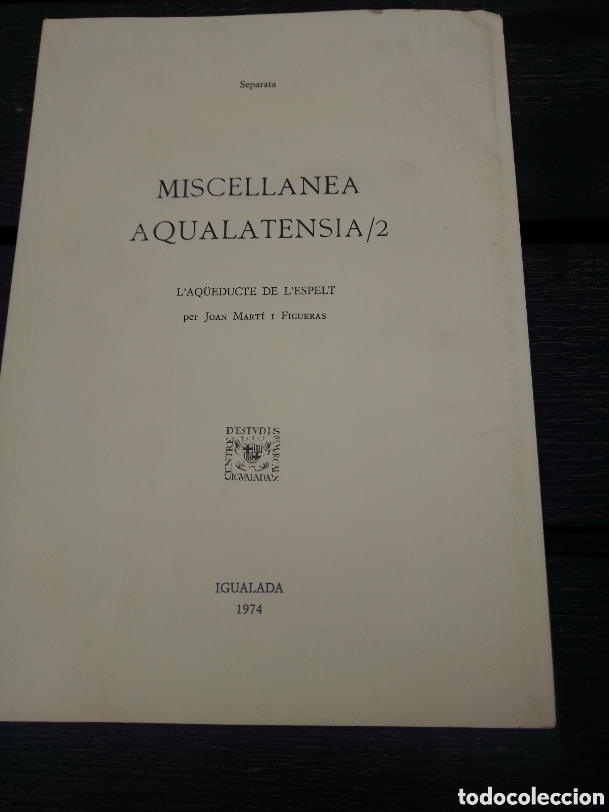 Libros de segunda mano: MISCELLANEA AQUALATENSIA/2 (SEPARATA) - Foto 1