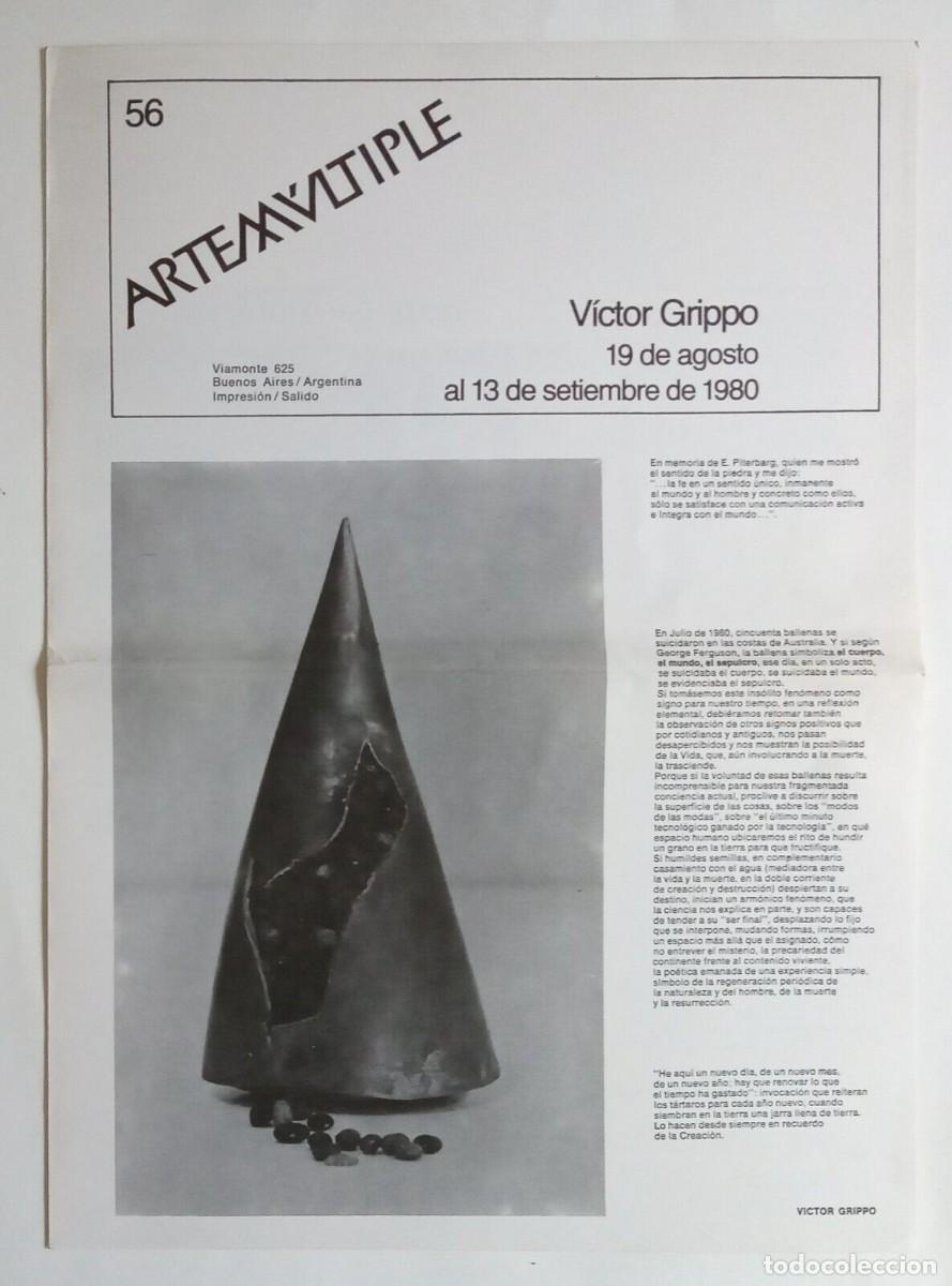 Libros de segunda mano: V&iacute;ctor Grippo - Cat&aacute;logo de una exposici&oacute;n - (1980) - Foto 1