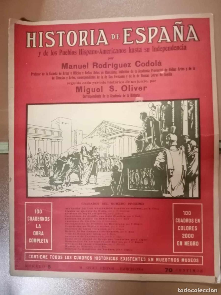 Libros de segunda mano: HISTORIA DE ESPA&Ntilde;A (MANUEL RODRIGUEZ CODOLA) NUMERO 5 - Foto 1