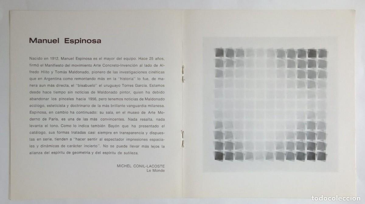 Libros de segunda mano: Manuel Espinosa - Cat&aacute;logo de una exposici&oacute;n - (1979)- - Foto 2