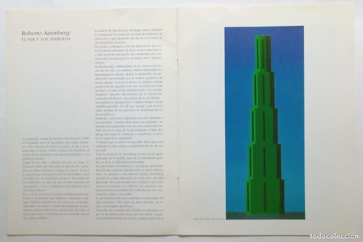 Libros de segunda mano: Roberto Aizenberg - Cat&aacute;logo de una exposici&oacute;n - Texto de Jorge Glusberg - 1995- - Foto 2