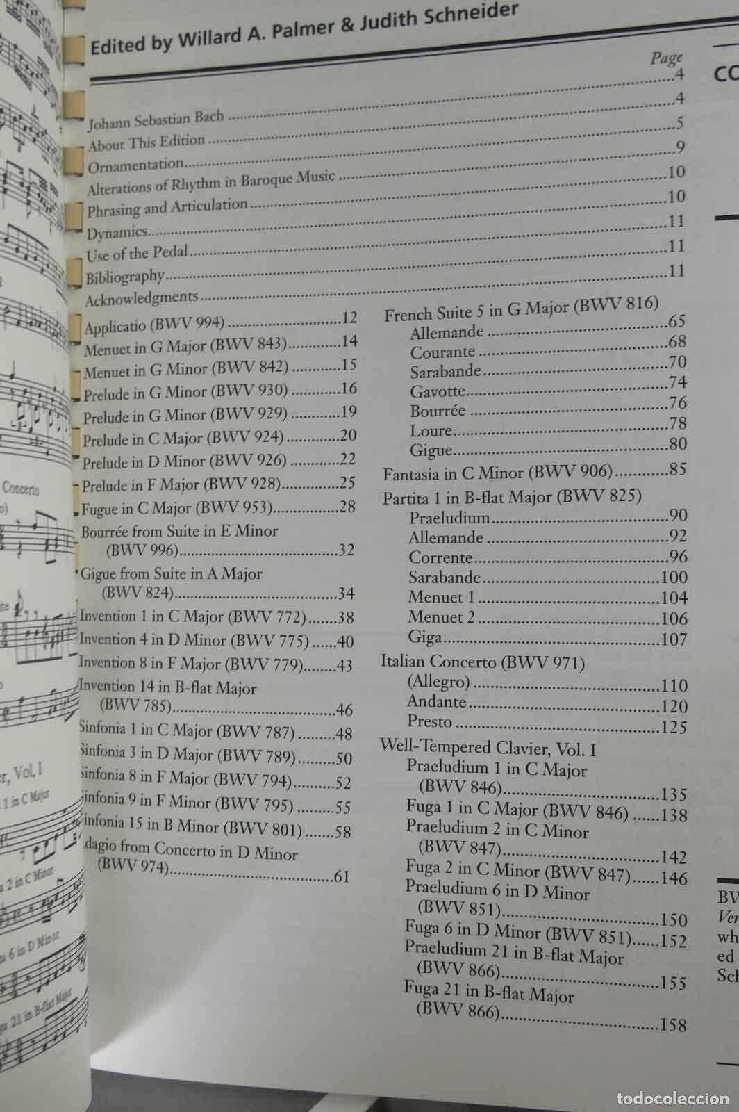 Libros de segunda mano: PARTITURA. J.S. Bach: Selected Keyboard Works - Foto 2