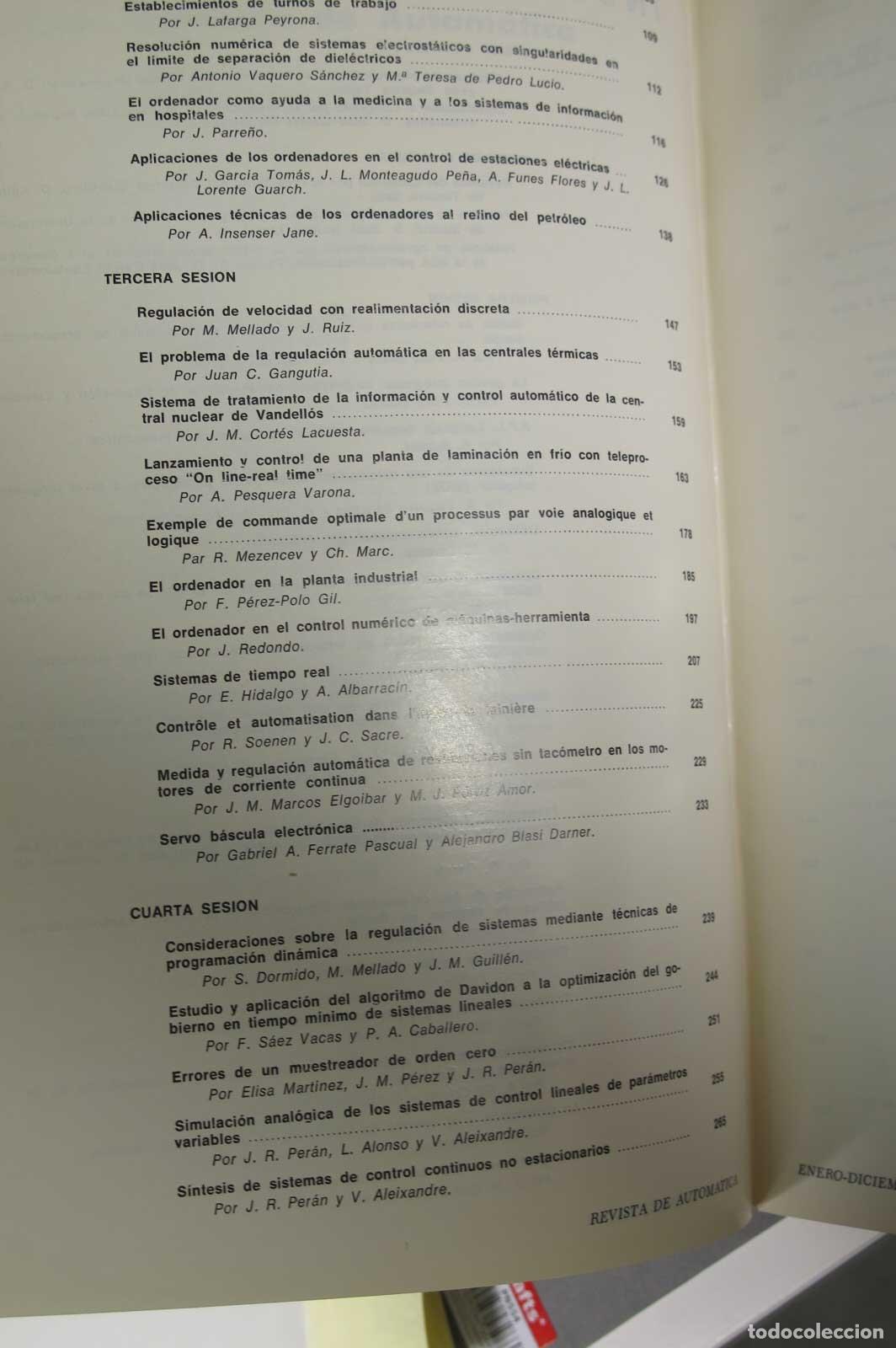 Libros de segunda mano: CONGRESO DE AUTOMATICA. 1970. INICIOS INFORMATICA Y AUTOMATICA EN ESPA&Ntilde;A - Foto 4