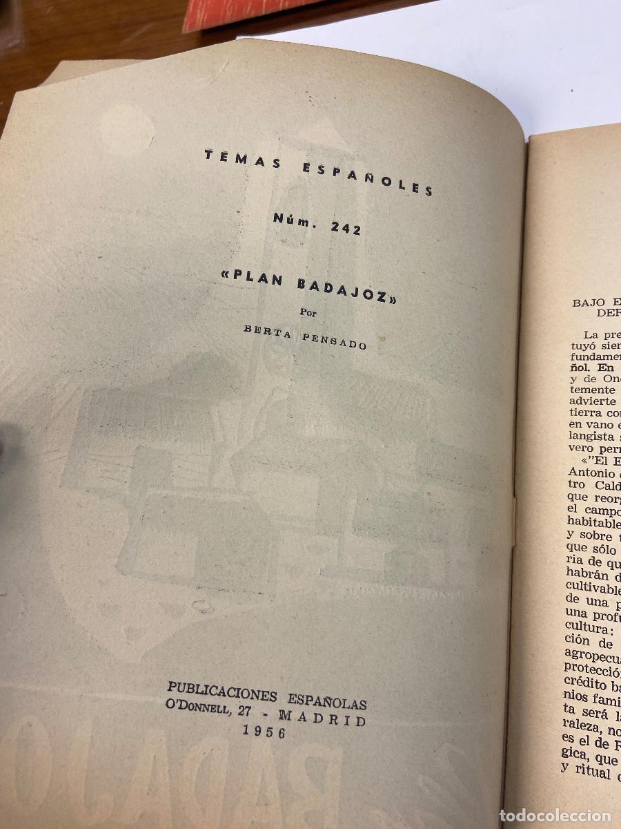 Libros de segunda mano: TEMAS ESPA&Ntilde;OLES - PLAN BADAJOZ N&ordm; 242 1956 - BERTA PENSADO - Foto 2