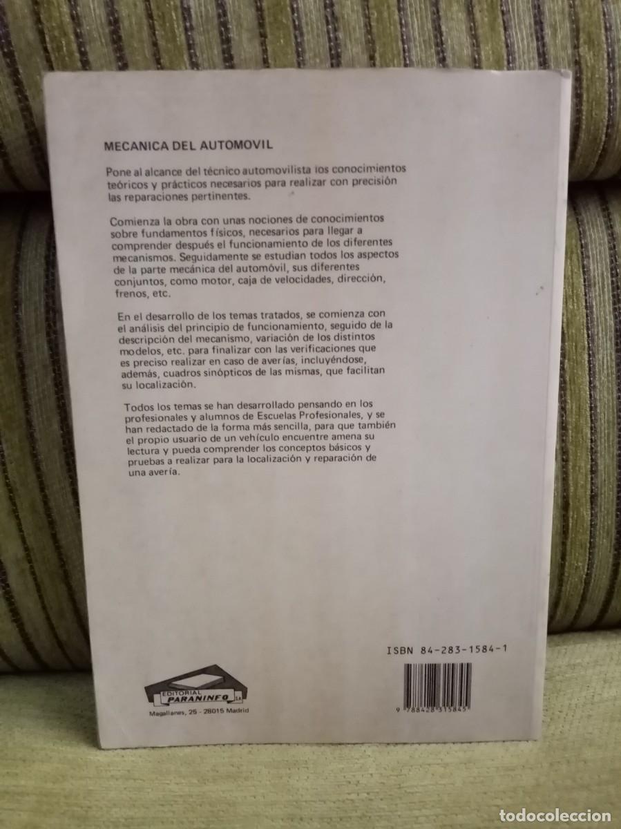 Libros de segunda mano: MEC&Aacute;NICA DEL AUTOM&Oacute;VIL - Foto 3