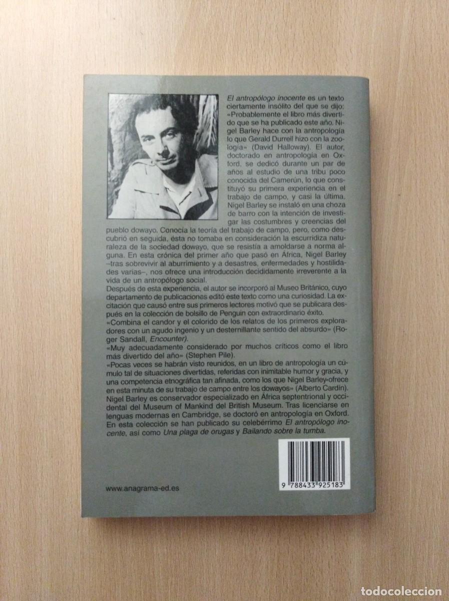 Libros de segunda mano: EL ANTROP&Oacute;LOGO INOCENTE. Nigel Barley - Foto 3