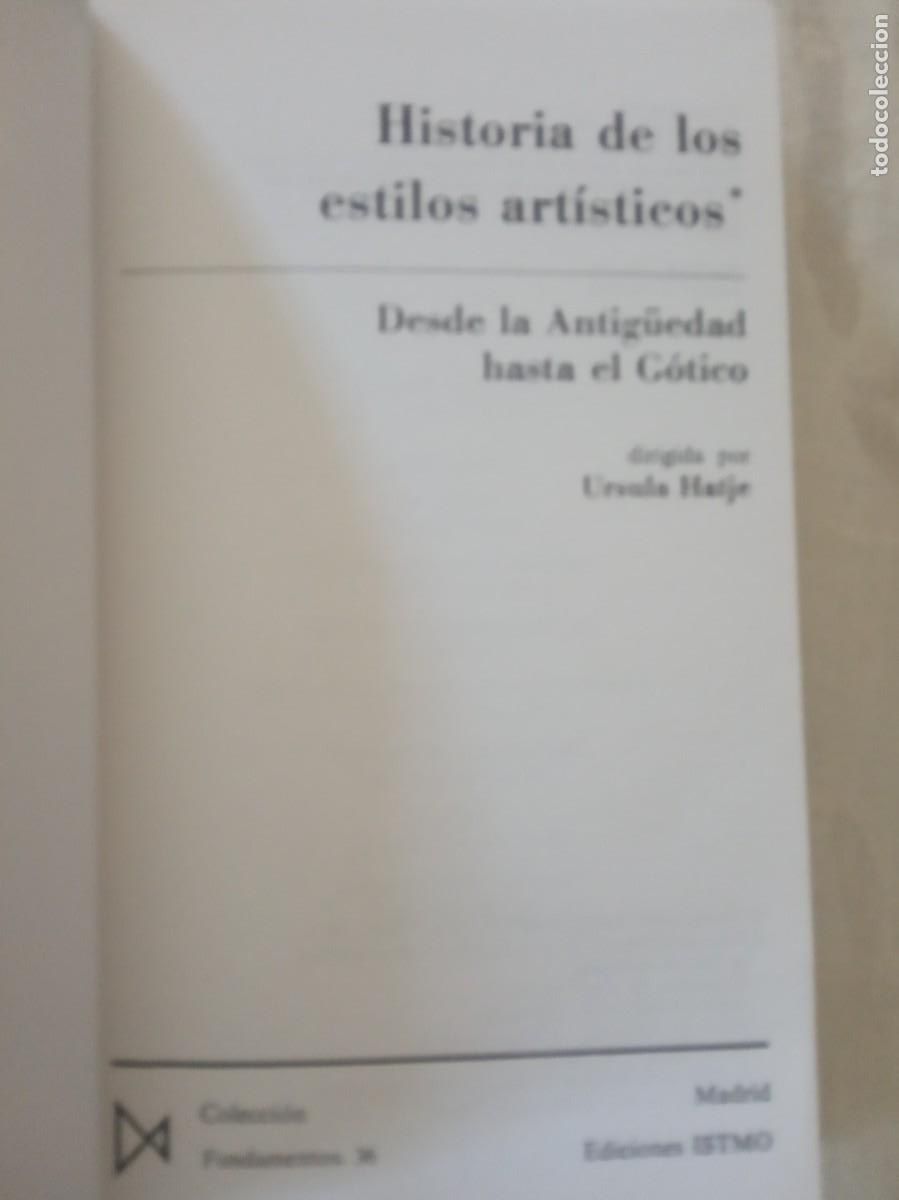 Libros de segunda mano: Historia de los Estilos Art&iacute;sticos. 2 tomos. - Foto 3