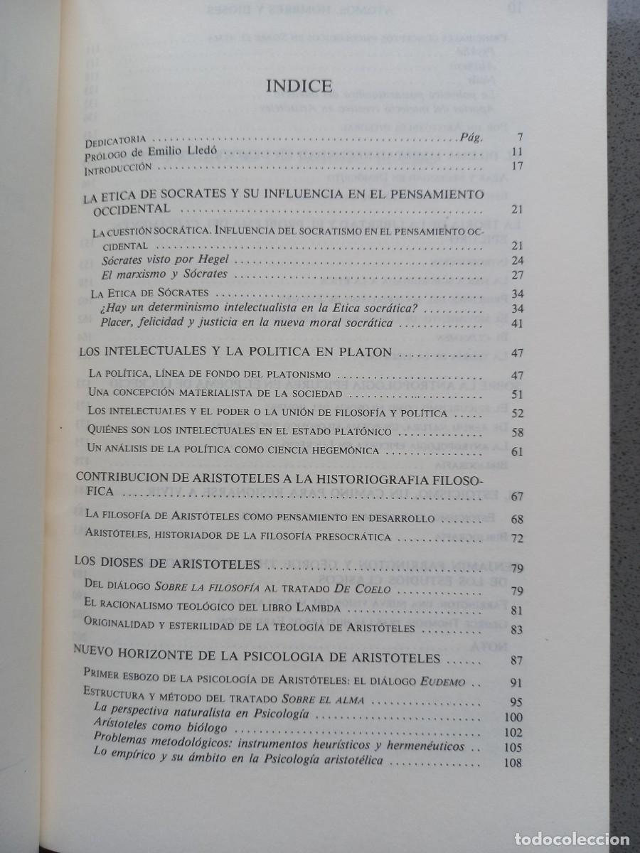 Libros de segunda mano: &Aacute;TOMOS, HOMBRES Y DIOSES - ANDR&Eacute;S MART&Iacute;NEZ LORCA - ED. TECNOS - 1988 - Foto 4