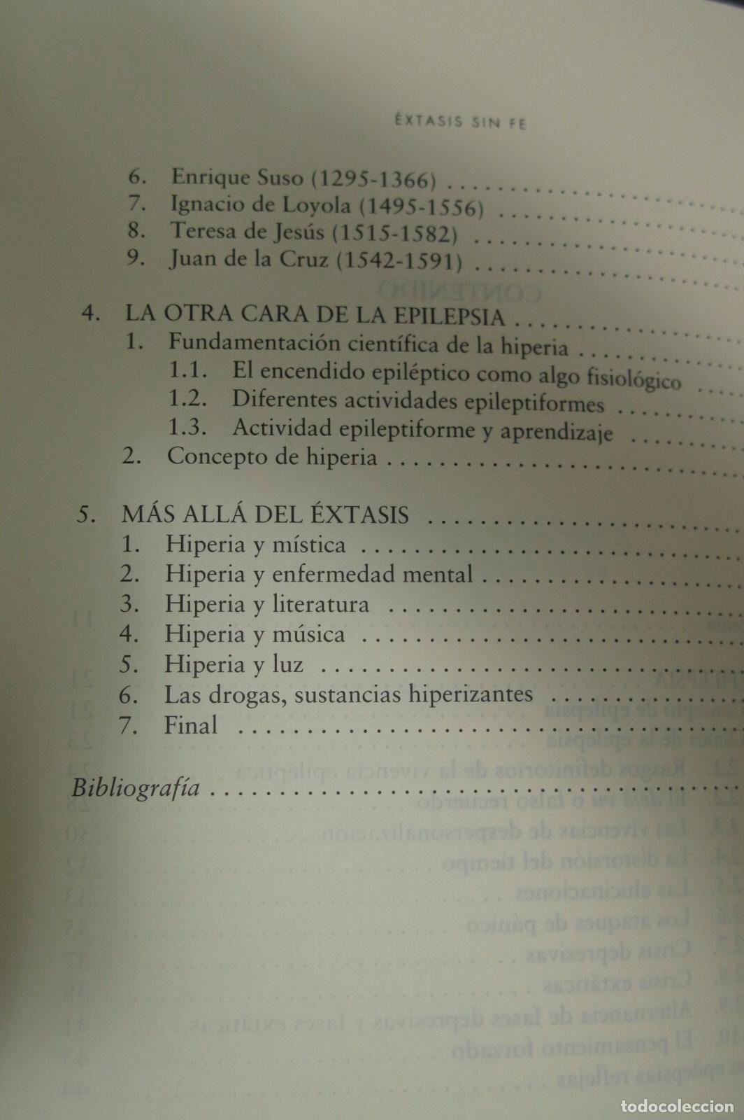 Libros de segunda mano: &Eacute;xtasis sin fe. &Aacute;lvarez - Foto 3