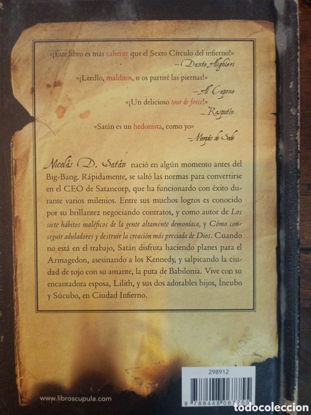 Libros de segunda mano: LOS DIARIOS DEL DIABLO. D. SAT&Aacute;N, NICOL&Aacute;S. C&Uacute;PULA, 2010 - Foto 6