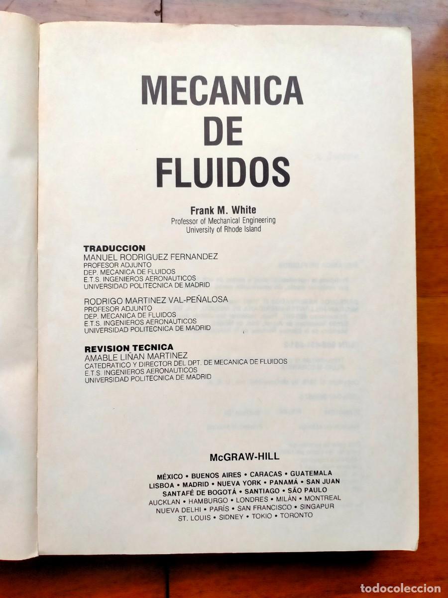 Libros de segunda mano: Mec&aacute;nica de fluidos. McGraw Hill - Foto 3