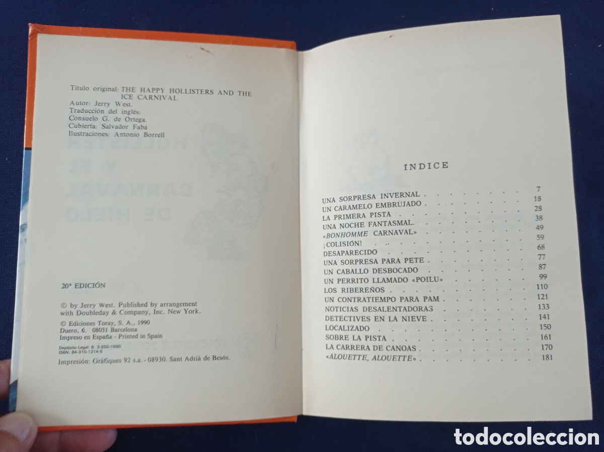 Libros de segunda mano: LOS HOLLISTER Y EL CARNAVAL DE HIELO, EDICIONES TORAY, ESTADO ACEPTABLE - Foto 2