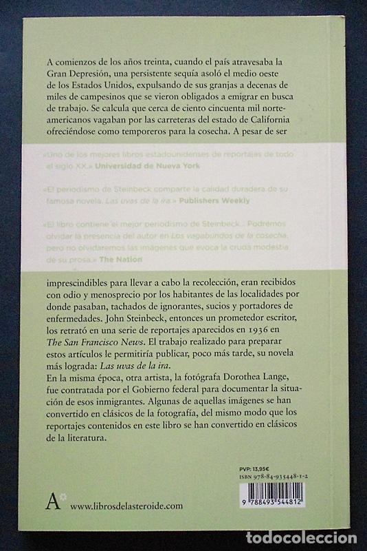 Libros de segunda mano: Los vagabundos de la cosecha - John Steinbeck - Libros del Asteroide (2007) - Foto 2