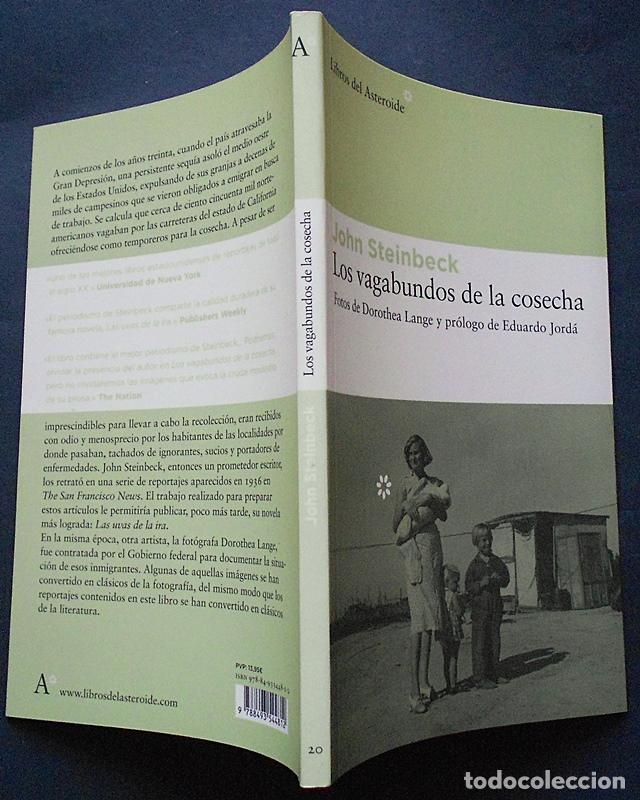 Libros de segunda mano: Los vagabundos de la cosecha - John Steinbeck - Libros del Asteroide (2007) - Foto 3