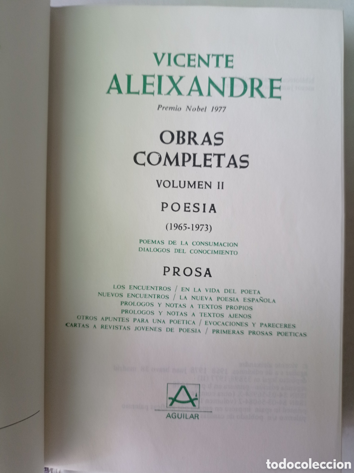 Libros de segunda mano: Obras completas. Volumen II. - Foto 3