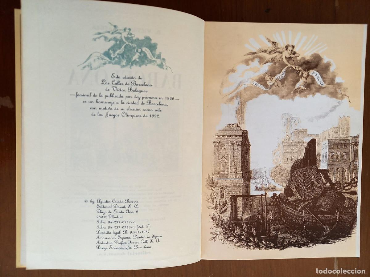 Libros de segunda mano: LAS CALLES DE BARCELONA. VICTOR BALAGUER. - Foto 4
