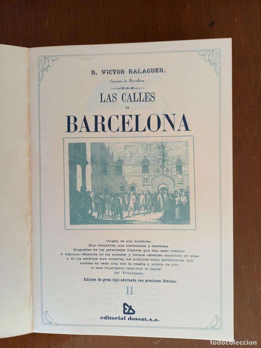 Libros de segunda mano: LAS CALLES DE BARCELONA. VICTOR BALAGUER. - Foto 12