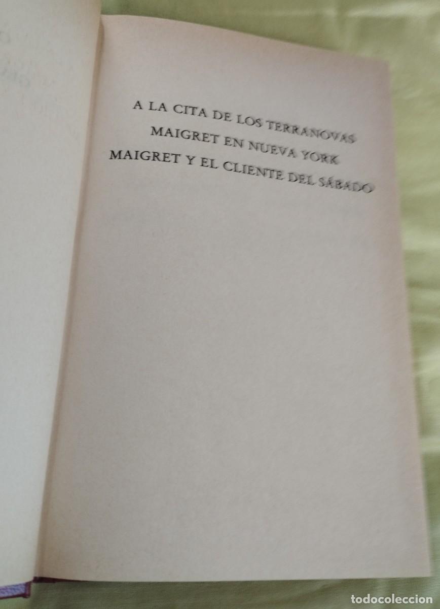Libros de segunda mano: Libro obras completas del Comisario Maugret - Foto 2