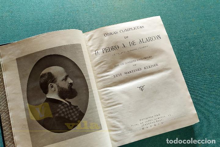 Libros de segunda mano: Obras completas de D. Pedro A. de Alarc&oacute;n - 1943 - Ediciones PAX - Foto 3
