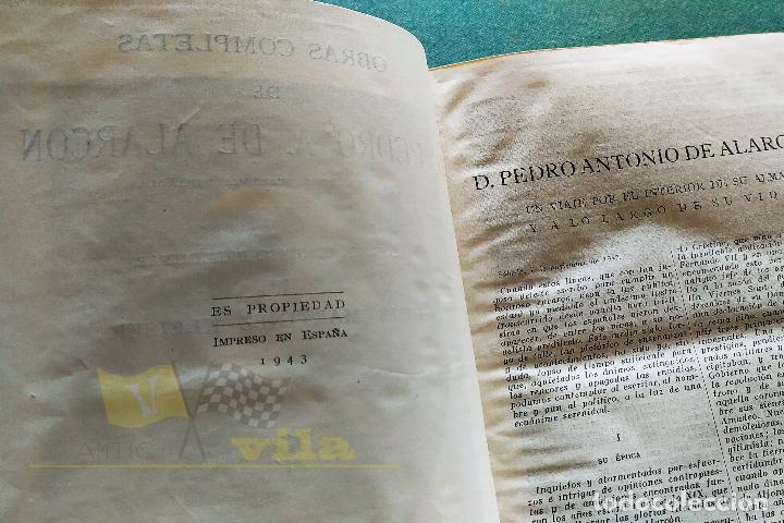 Libros de segunda mano: Obras completas de D. Pedro A. de Alarc&oacute;n - 1943 - Ediciones PAX - Foto 5