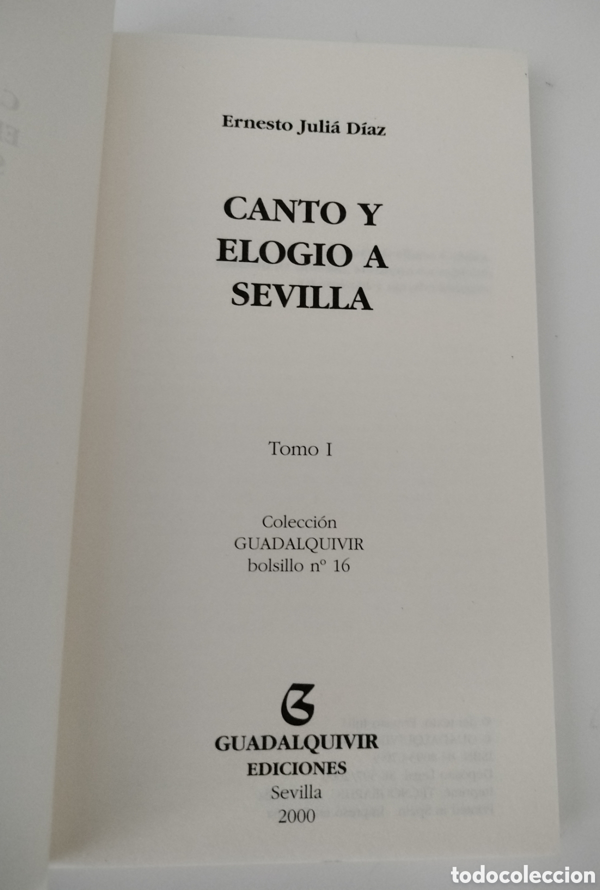 Libros de segunda mano: CANTO Y ELOGIO A SEVILLA. ERNESTO JULI&Aacute; D&Iacute;AZ. NUEVO. - Foto 3