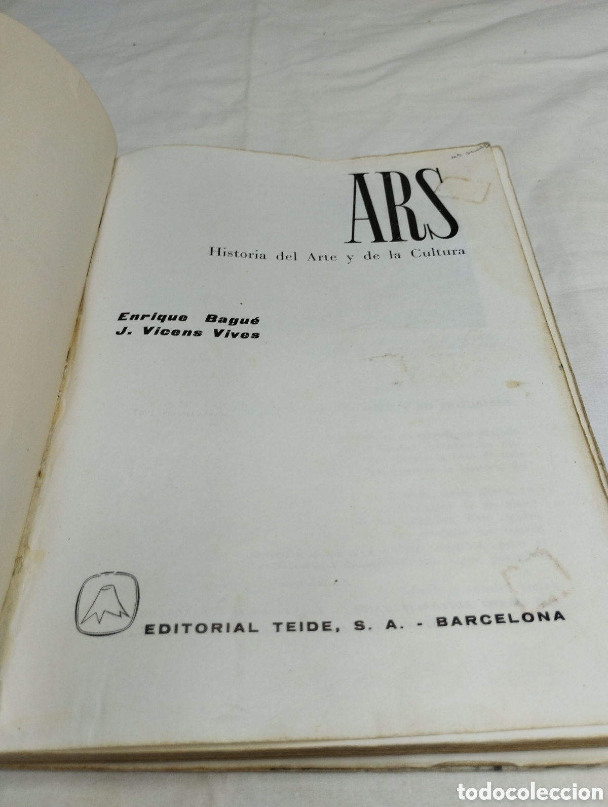 Libros de segunda mano: Ars. E. Bagu&eacute; y J. Vicens, 1967 KKB - Foto 3