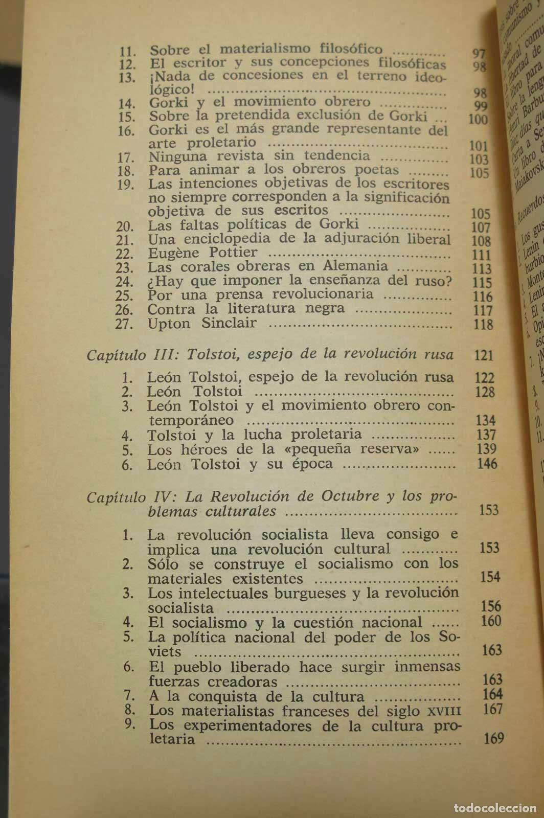 Libros de segunda mano: Escritos sobre la literatura y el arte. Lenin - Foto 3